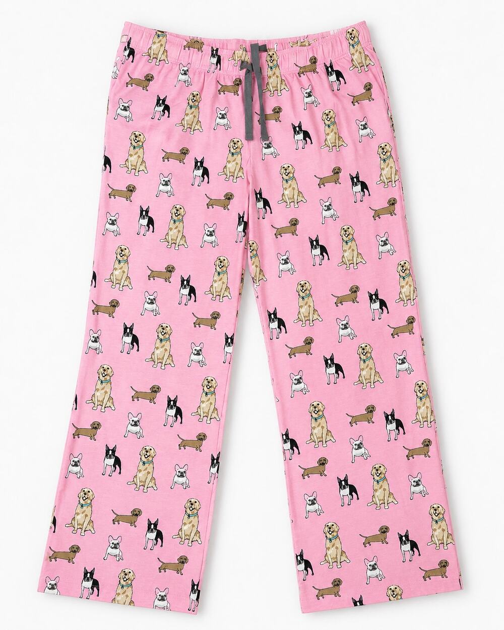 Seeing Stars Pink Dog Print Pajama Lounge Pants Size L